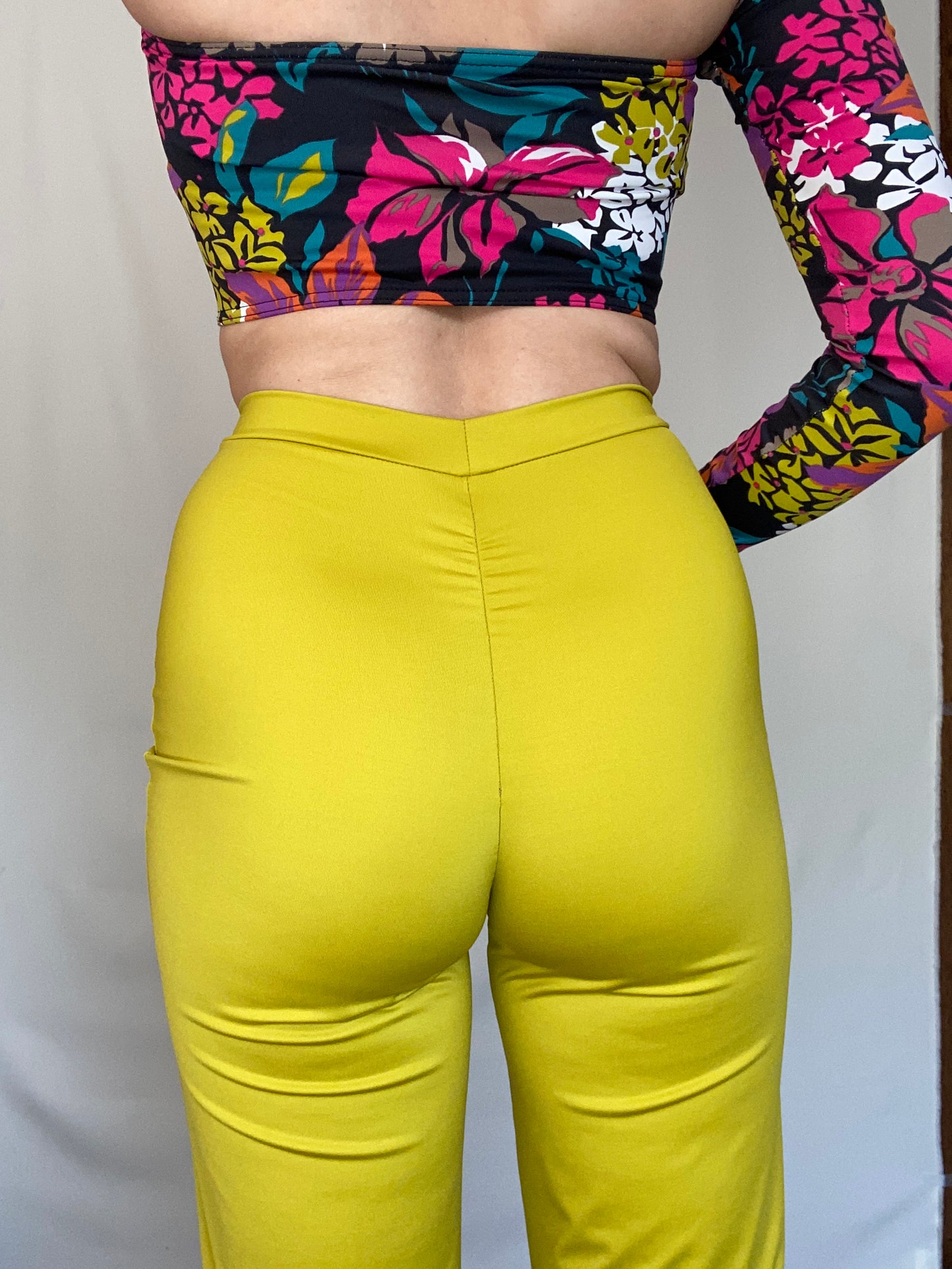 Legging wide leg lemon green