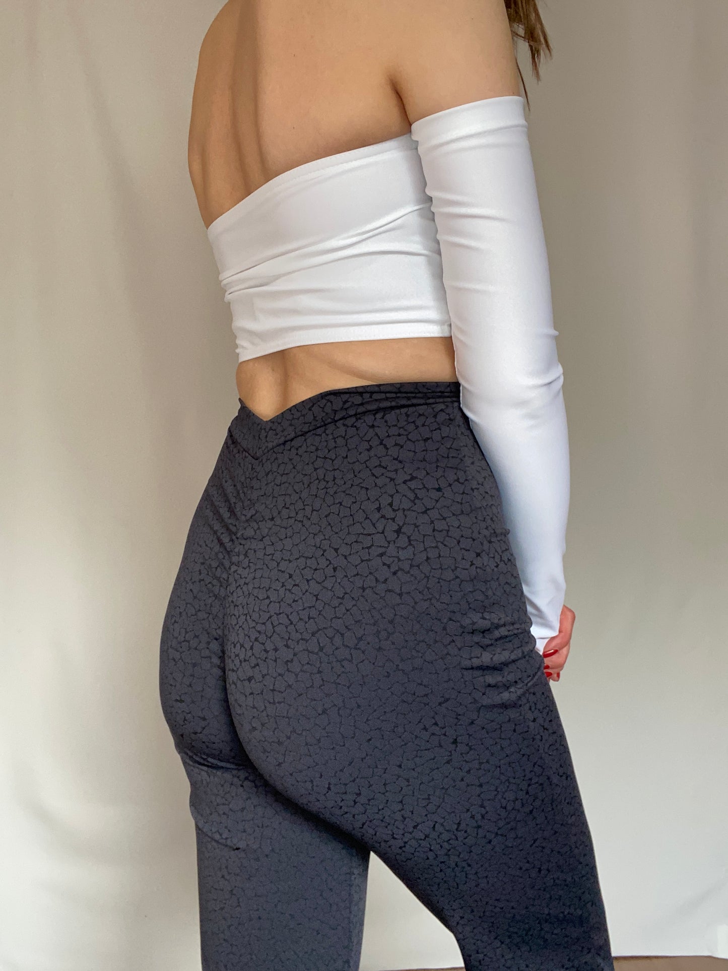 Bandeau top with sleeves