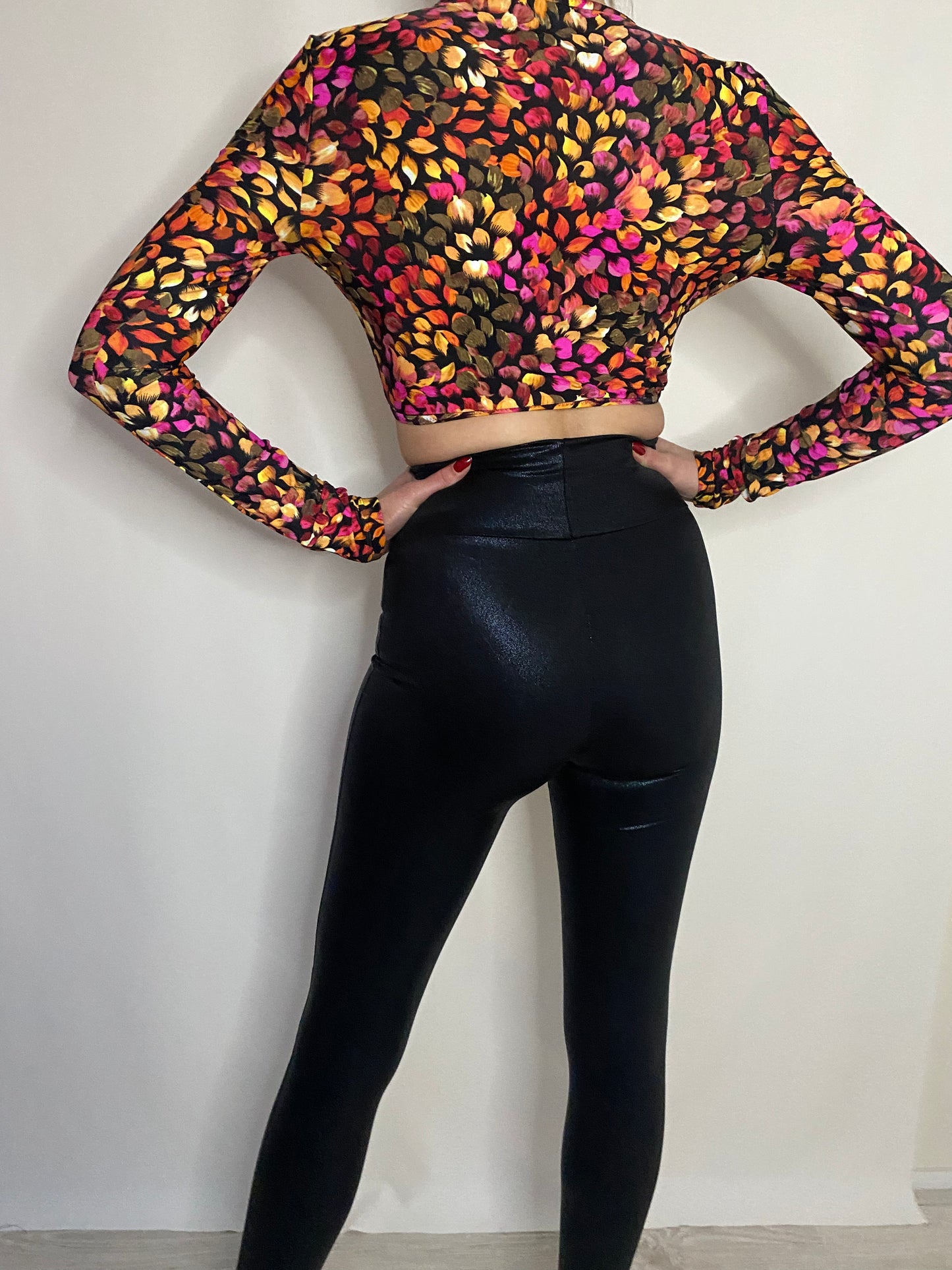 Black coated legging