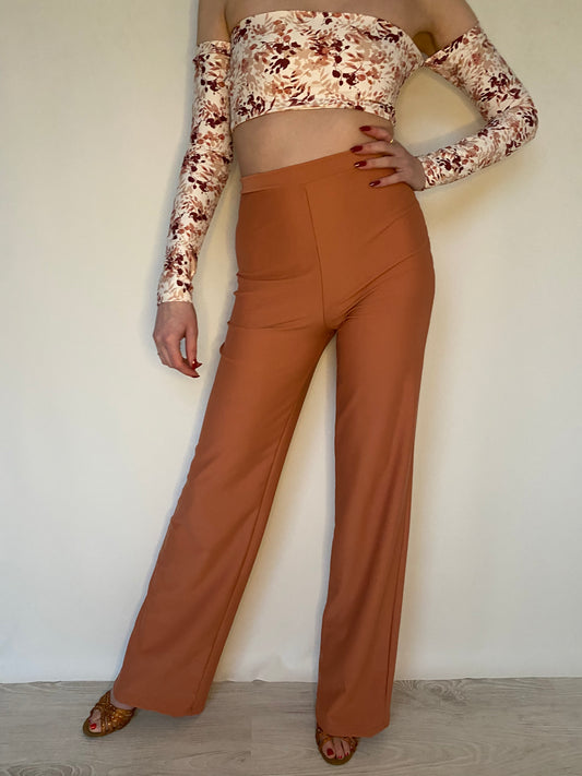 Legging wide leg terracotta