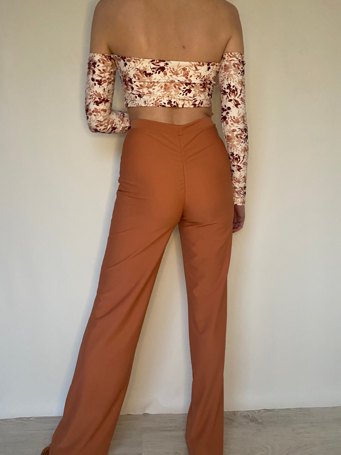 Legging wide leg terracotta