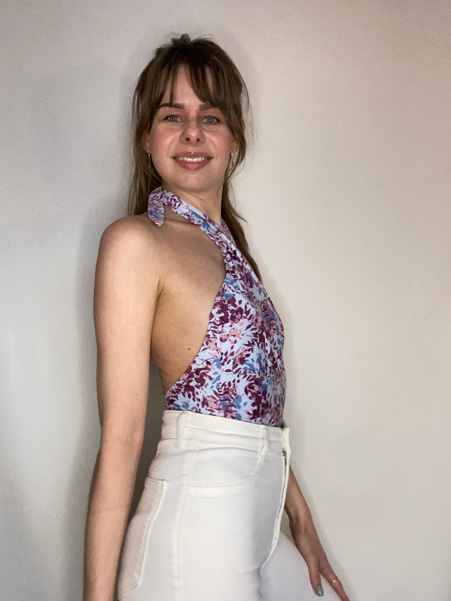 Body light blue flowers